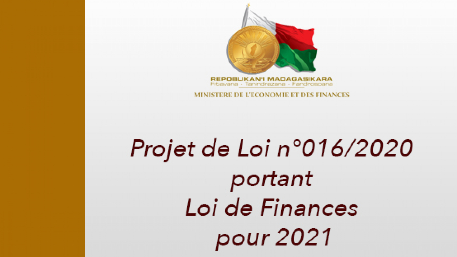 Projet de loi 2021